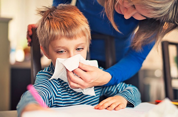symptoms of the common cold in a child